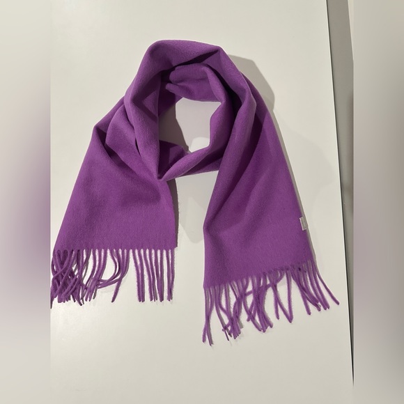 NWT 100% WOOL SCARF PURPLE neck warmer - Picture 3 of 5
